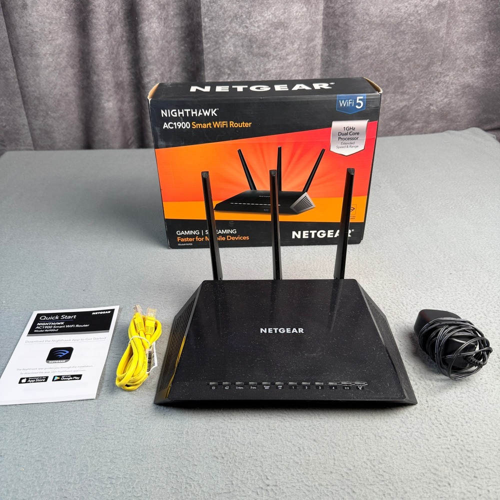 Netgear Nighthawk AC1900 Smart WiFi Router R6900v2 Dual Band Gaming Streaming